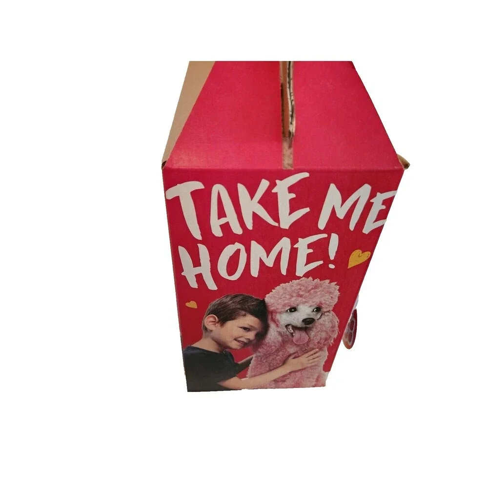 Rescue Tales PINK POODLE Adoptable Pet Lifelike Sounds Barks Wags Tail Moves